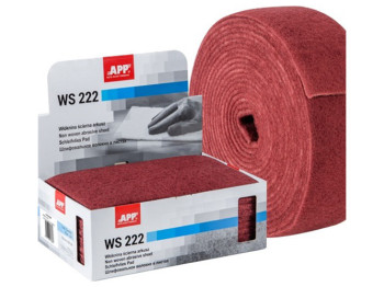 Скотч-брайт APP WS 222 150x230мм, красный, мелкоабразивный, 10шт (06Z210)