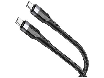 Кабель USB Borofone BU35 60W Type-C to Type-C 1,2m Колір Чорний