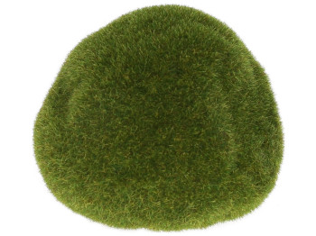 Декор фигурный Камень с мхом, 14см, цвет - зеленый зеленый зеленый