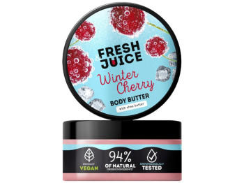 Крем-олія для тіла Fresh Juice, Winter Cherry, з олією ши, аромат вишневий, 200мл