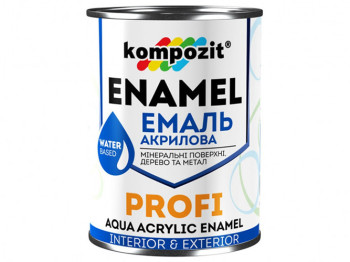 Емаль акрилова PROFI Сіра/глянцева/0,8л