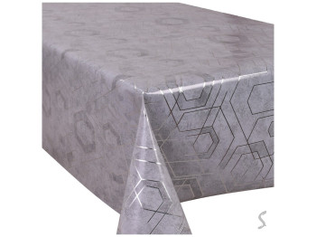 Клейонка Aura, на тканинній основі, ПВХ, 1,40×20м, дизайн Classic Grafit (ціна за рулон)