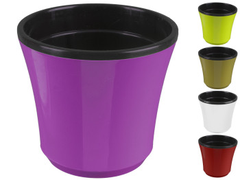 Горшок для цветов двойной Камелия d13см (цвета ассорти) Гемопласт