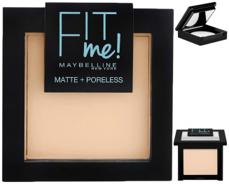 Пудра компактная Maybelline New York "Fit Me Matte+Poreless" отенок 105 (natural) 9г