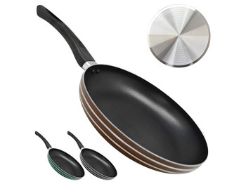 Сковорода с керамическим покрытием (расцветки ассорти) D26см