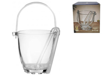 Ведро для льда Бабл айс, с щипцами, 800мл