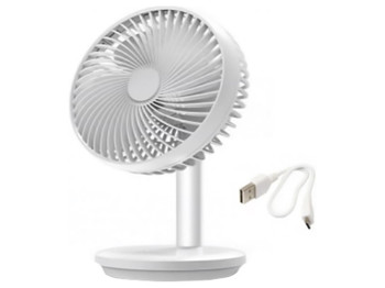 Вентилятор настольный USB, 2x1200mah