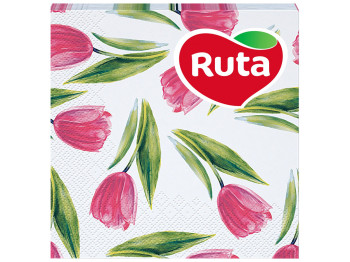 Салфетки Ruta Весенняя палитра 33х33см, 20шт, 2х слойные, с печатью