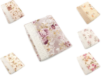 Скатертина текстиль з мереживом 106x150см