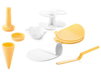 Набір для приготування вафельних ріжків та чаш для морозива DELLA CASA 84557