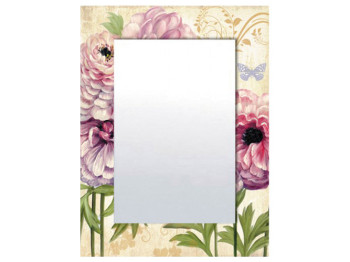 Дзеркало з рамкою Квіти 80х60х4,5см