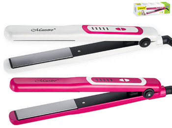 Щипцы/утюжок керамические для укладки волос Maestro, 5 температурных режимов, 45Вт