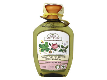 Олія Зелена аптека для прийняття ванн і душу Сандал, Неролі, Троянда 250мл