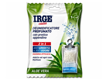 Поглотитель Irge запаха и влаги, подвесной пакет, аромат алоэ вера, 500 мл