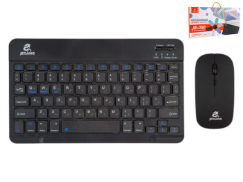 Бездротова клавіатура та миша Jeqang JB-350 Bluetooth charging, чорний