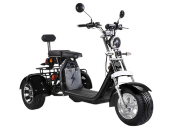 Электроскутер Rooder Citycoco Trio, 2000Вт, 60v 12ah, бесщеточный мотор, цвет черный