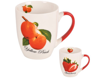 Чашка Fruits, кераміка, 350мл, 2 дизайни (ціна за 1шт)