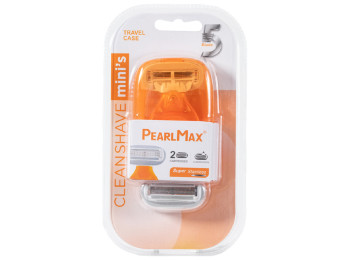 Бритвенный станок PearlMax Mini с дорожным футляром, 2 кассеты, 5 лезвий
