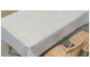 Клеенка Lace, ПВХ, 1,37×20м, цвет белый, дизайн Classic (цена за рулон)