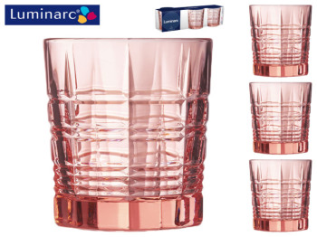 Набор стаканов Luminarc Dallas Pink 300мл низкие (цена за набор 3шт) 41855