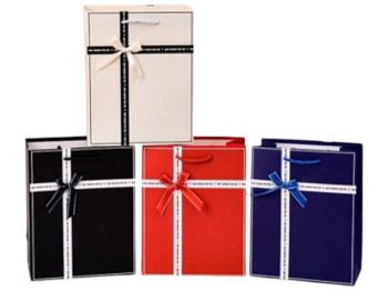 Пакет подарочный бумажный M Present Box, 26х32х10см