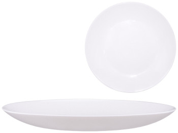 Тарелка десертная Vittora "Blanco Diva" стеклокерамическая 19,2см V-190D/71906