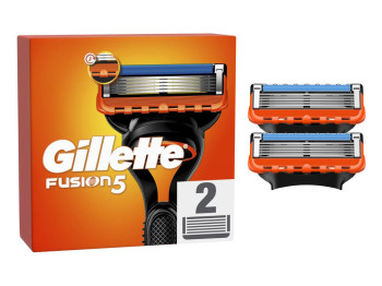 Сменные кассеты для бритья Gillette Fusion5, 5 лезвий, 2шт