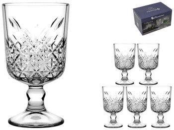 Набор рюмок на ножке Pasabahce Timeless, стекло, 60 мл, цвет прозрачный (цена за 6 шт)