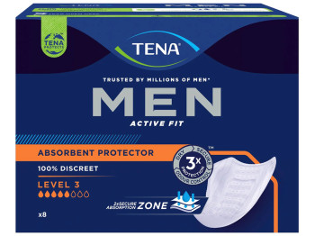 Урологічні прокладки Tena for Men Active Fit Level 3, 5капель, 8шт