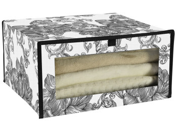 Органайзер для белья Idea Home Anthracite Flowers, 40x32x20см, 6900070585565