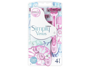 Одноразовые бритвы Gillette Simply Venus 3, 4шт