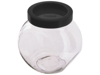 Ємність для сипучих продуктів EverGlass Sweet New 1730мл 15021 (чорна кришка)