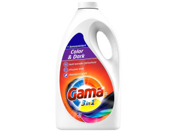 Гель для стирки цветного и тёмного белья Gama 3in1 Color & Dark, 83 стирок,  4,15 л