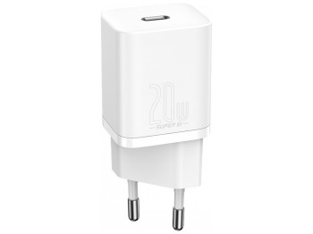 Сетевое зарядное устройство Baseus PD+Lightning 20W TZCCSUP-B Цвет Белый, 02