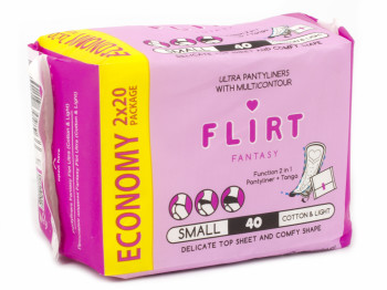 Прокладки Fantasy Flirt ежедневные ultra DUO cotton&light инд. уп. (цена за уп. 40шт)