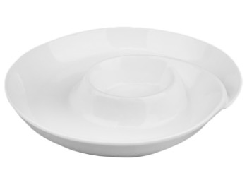 Менажница фарфоровая Pearl 10" D25,5см