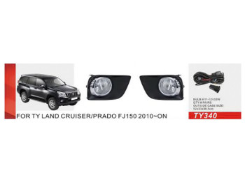 Фари додаткові моделі Toyota Prado FJ150 2010-13, TY-340, H11-12V55W, ел.пров. (ціна за 2шт)