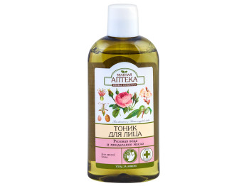 Тоник для лица "Зеленая Аптека" Розовая вода и миндальное масло для зрелой кожи 200мл