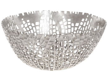 Декоративная чаша Модерн, 45x20см, цвет – серебро