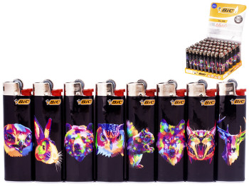 Зажигалка Bic "Лесные животные" slim (цена за 1 шт)