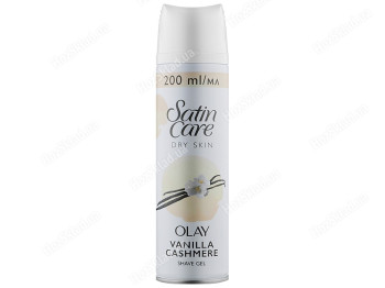 Гель для гоління Gillette Satin Care Vanilla Cashmere для сухої шкіри 200мл