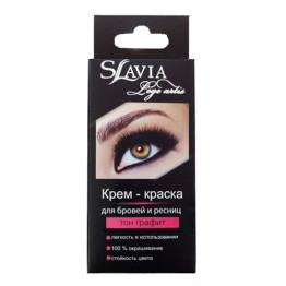 Крем - краска для бровей и ресниц "Slavia lege artis" тон графит (тон 100)