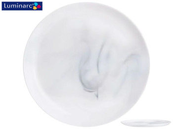 Тарелка Luminarc Diwali Marble White, 25см, обеденная, 03553