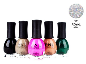 Лак для ногтей P.N.L №031 ROYAL Glitter 15мл