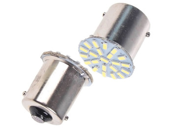 Лампа диодная S25, 1156-3014-22SMD, 1 контакт, 09865