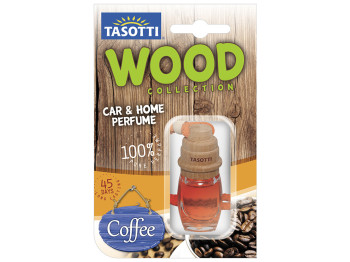Освежитель воздуха на зеркало Tasotti Wood пробковый Coffеe 7мл 10374