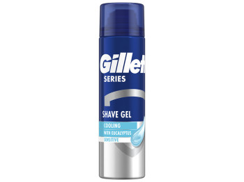 Гель для бритья для чувствительной кожи Gillette Series Cooling с эвкалиптом, 200мл