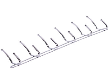 Вешалка с 6 двойными крючками Besser хромированная 56х6,5х16см