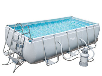 Бассейн каркасный прямоугольный Power Steel. Bestway 56442