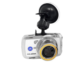 Автомобильный цифровой видеорегистратор Celsior DVR CS-219 HD (Wi-Fi) white